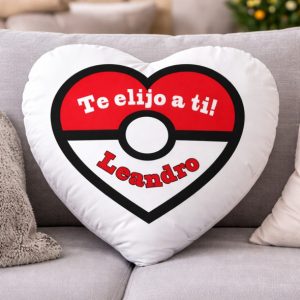 Cojín corazón, te elijo a ti Pokemon