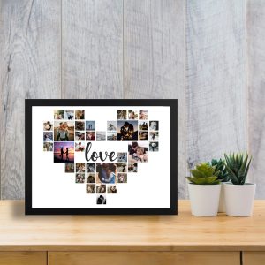 Cuadro LOVE, collage de fotos personalizado