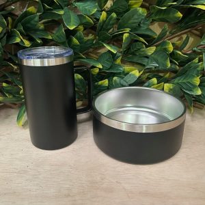 Comedero para perros y taza térmica de acero inoxidable antideslizante