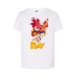 Camiseta de algodón, Goku, nombre personalizado