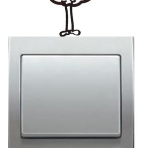 Vinilo decorativo pegatina pared interruptor, cristal, puerta, coche – frase”estoy para comerme”