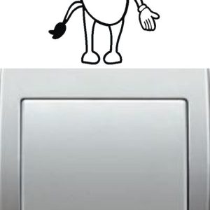 Pegatina vinilo decorativo para interrupor pared interruptor, frase – me aburres