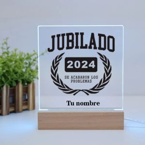 Lámpara LED de Metacrilato, para jubilados, se acabaron los problemas