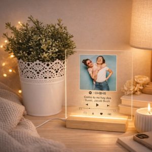 Lámpara LED de Metacrilato Personalizada, Spotify