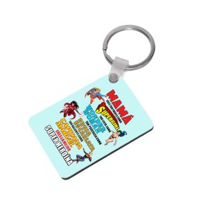 Llavero, Día de la madre, mamá superheroínas