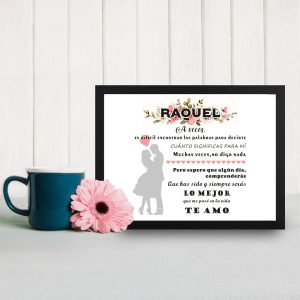 Cuadro San Valentin, lo mejor que me pasó en la vida