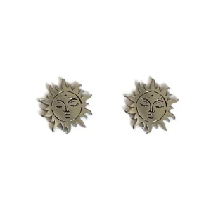 Pendientes Mini Sol plateados