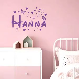 Pegatina vinilo decorativo infantil nombre personalizado con letras disney