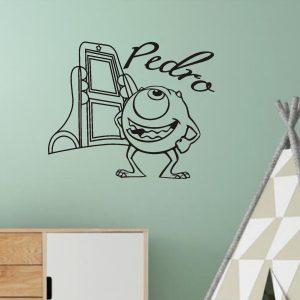 Vinilo decorativo pared, nombre personalizado, ref: np16