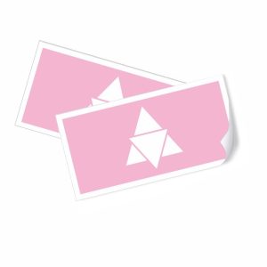 Pegatinas personalizadas a todo color, forma rectangular formato 1:2