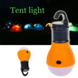 Linterna LED, portátil, funciona con batería, impermeable, para acampar, pesca y otras actividades al aire libre