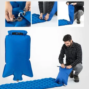 Colchoneta inflable portatil para acampar