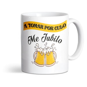 Taza de cerámica, para jubilación, me jubilo