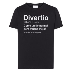 Camiseta de algodón, para Tíos, Divertío